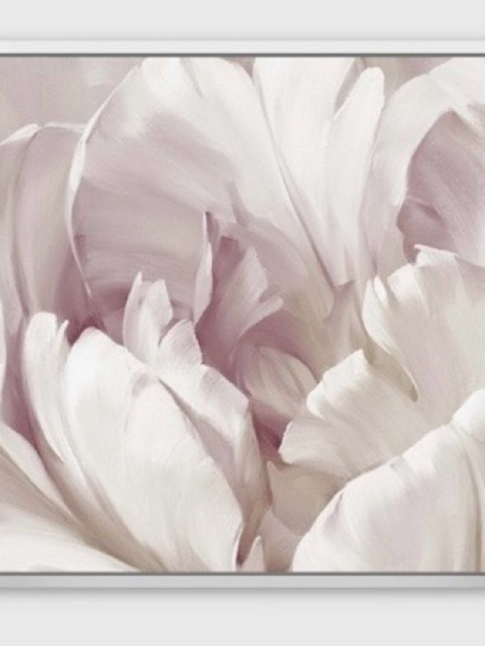 Blush Petal Floral Canvas Art Print